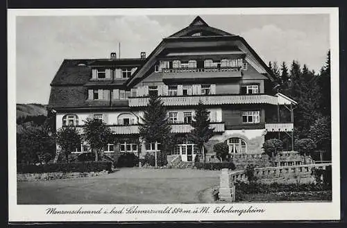 AK Menzenschwand, Blick auf das Erholungsheim