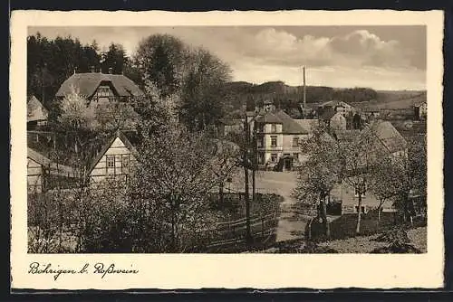 AK Böhrigen bei Rosswein, Ortsansicht von oben