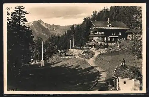 AK Sudelfeld / Alpenstrasse, Partie am Berghotel