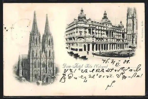 AK Köln, Dom-Hotel und Dom