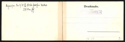 Klapp-AK Panorama von der Landhuter Hütte IV, Berghütte mit Stubeler, Wetterstein