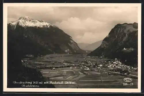 AK Oberdrauburg, Ortsansicht mit Hochstadl