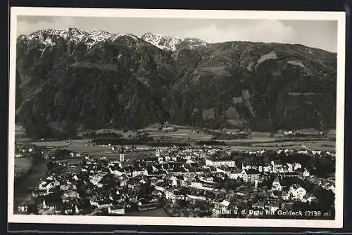 AK Spittal a. d. Drau, Ansicht mit Goldeck