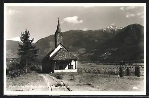 AK Steinfeld im Drautale, Maria Hilf mit Landschur