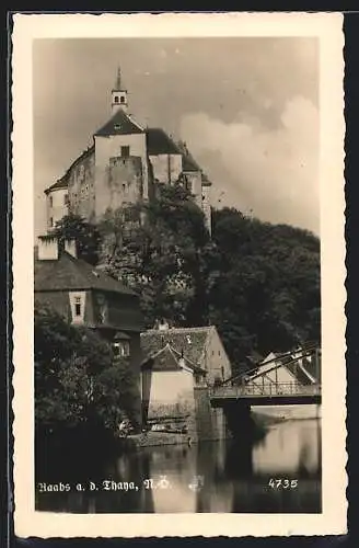 AK Raabs a. d. Thana, Blick auf die Burg