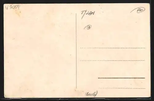 AK St. Anton am Arlberg, Gesamtansicht aus der Vogelschau