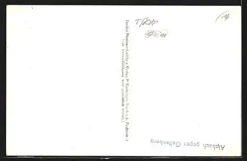 AK Alpbach, Ortsansicht gegen Galtenberg