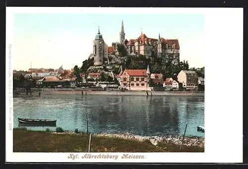 AK Meissen, Blick zur Albrechtsburg
