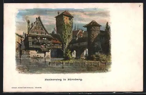 AK Nürnberg, Henkersteg um 1900