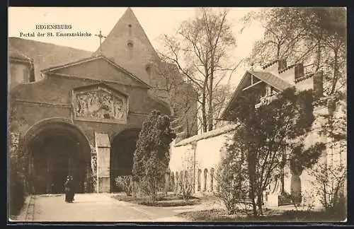 AK Regensburg, Portal d. St. Emmeranskirche