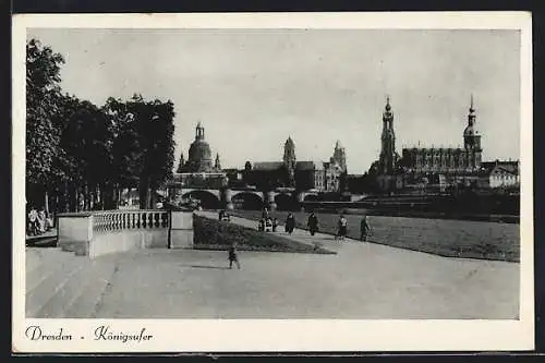 AK Dresden-Neustadt, Ansicht des Königsufers am Japanischen Palais