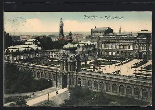 AK Dresden, der königliche Zwinger