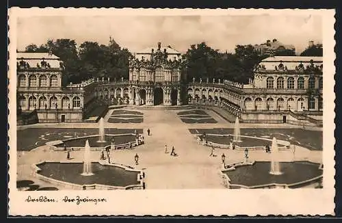 AK Dresden, Flaneure am Zwinger