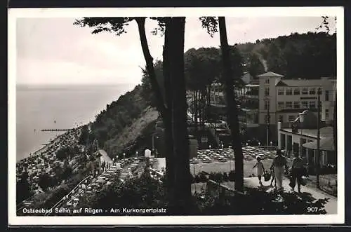 AK Sellin auf Rügen, Blick auf den Kurkonzertplatz