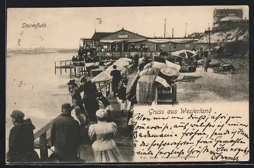 AK Westerland / Sylt, Strandpromenade