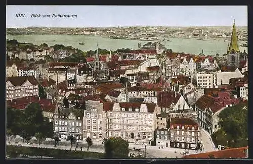 AK Kiel, Ortsansicht vom Rathausturm