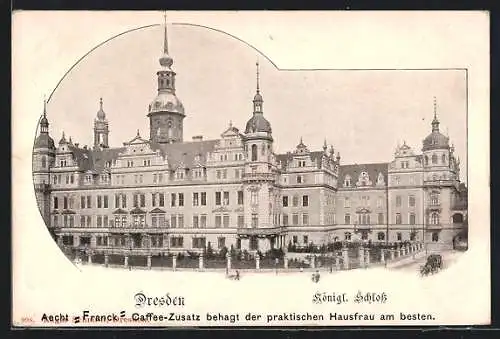 AK Dresden, Blick auf das Königliche Schloss