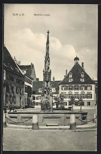 AK Ulm a. D., Marktbrunnen