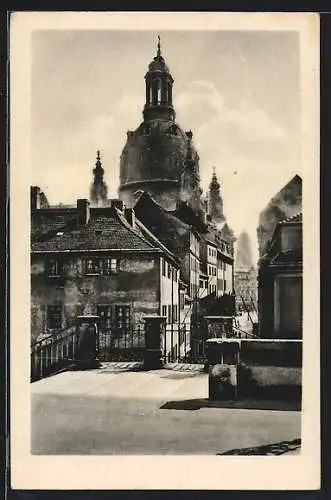 AK Dresden, Ortspartie mit Frauenkirche