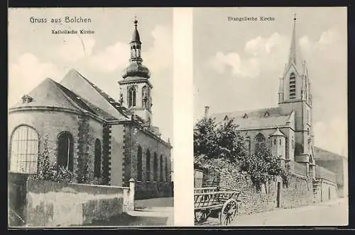AK Bolchen, Katholische und Evangelische Kirche