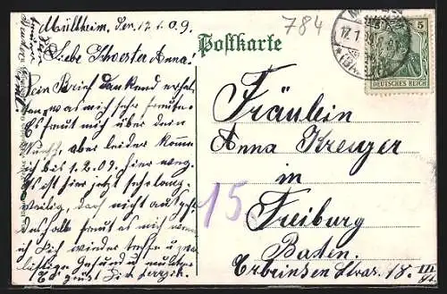 AK Müllheim, Infanterie-Kaserne, Garnison-Lazarett, Offizier-Casino