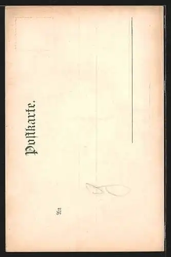 AK Alt-Stuttgart, Partie auf der Schillerhöhe, Zeitung Ueber Land und Meer