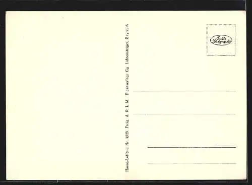 AK Bayreuth, Ortsansicht vom Flugzeug aus