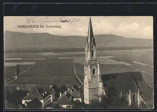 AK Maria-Buch bei Judenburg, Panorama mit Kirche