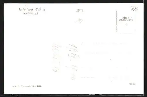 AK Judenburg /Steiermark, Strassenpartie mit Stadtturm