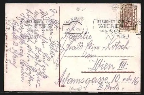 AK Knittelfeld, Hauptplatz mit Hotel und Denkmal