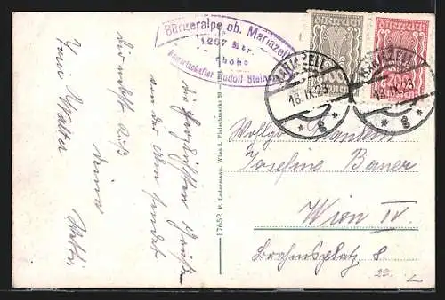 AK Mariazell, Wirtschaft Bürgeralpe mit Oetscher