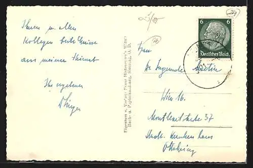 AK Sierning bei Steyr, Teilansicht mit Kirche