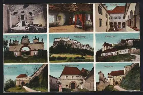 AK Riegersburg, Fürstenzimmer, Pyramidentor, Burgtor