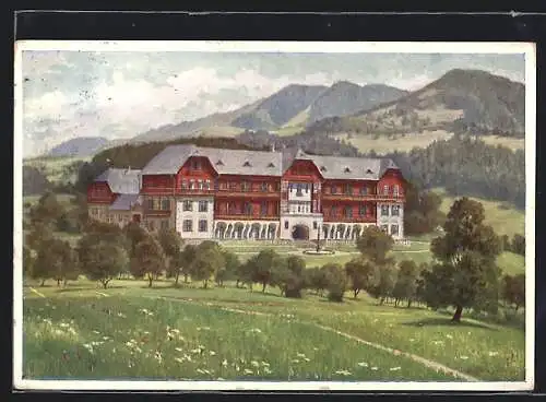 AK Weyer, Ansicht der Kuranstalt Weyer