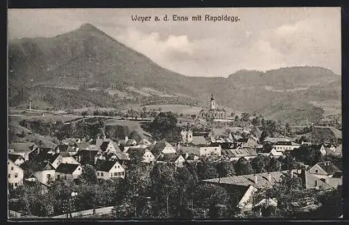 AK Weyer a. d. Enns, Teilansicht mit Rapoldegg