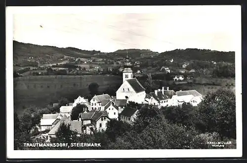 AK Bad Gleichenberg, Trautmannsdorf aus der Vogelschau