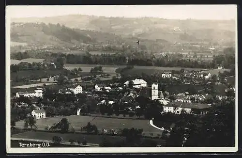 AK Ternberg, Ortsansicht mit Kirche aus der Vogelschau