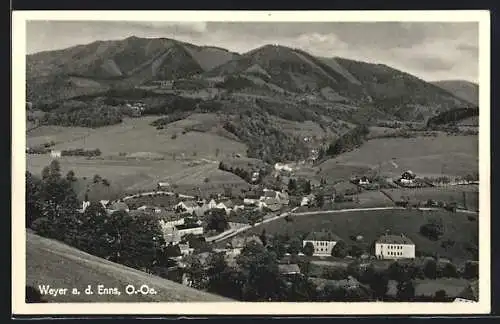 AK Weyer a. d. Enns, Ortsansicht von oben