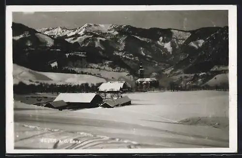 AK Weyer a. d. Enns, Teilansicht im Winter