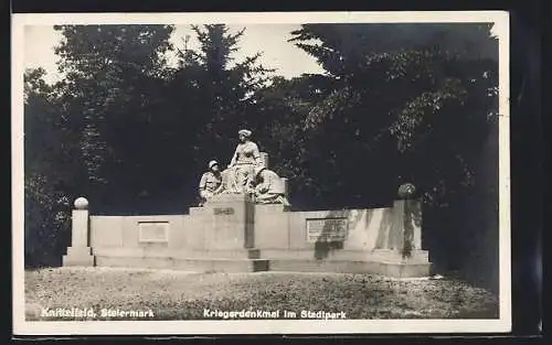 AK Knittelfeld, Das Kriegerdenkmal im Stadtpark