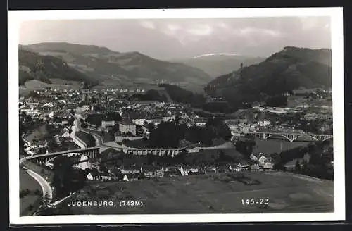 AK Judenburg, Totalansicht gegen die Berge