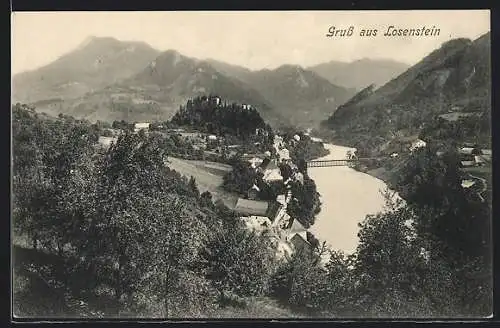 AK Losenstein, Ortsansicht am Fluss