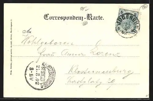 AK Judenburg, Ortsansicht vom Falkenberg aus