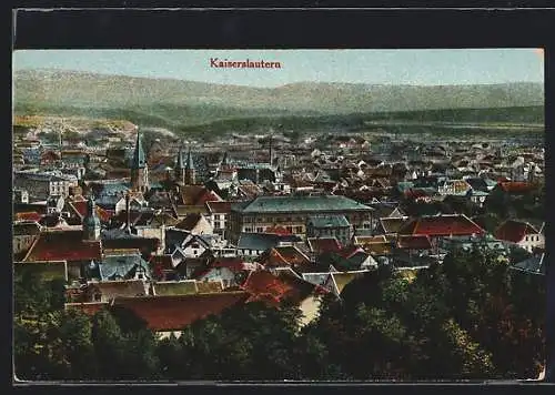 AK Kaiserslautern, Teilansicht mit Kirche