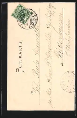 AK Frankfurt a. M., Partie am Eschenheimer Turm