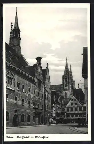 AK Ulm / Donau, Rathaus und Münster