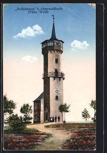AK Oberweissbach / Thür. Wald, am Fröbelturm