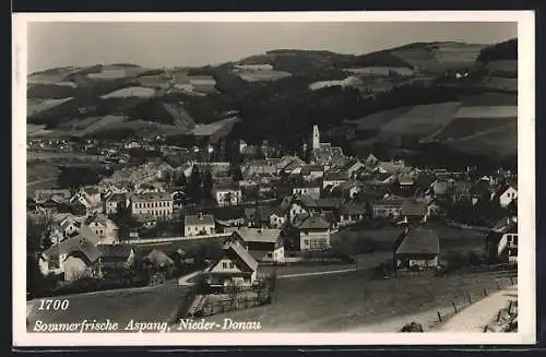 AK Aspang /Nieder-Donau, Teilansicht mit Kirche