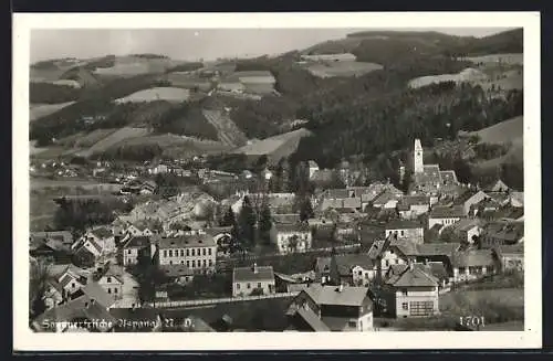 AK Aspang /N.-D., Teilansicht mit Kirche