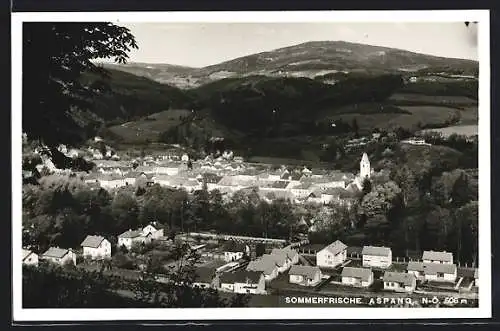 AK Aspang /N.-Ö., Panorama mit Kirche